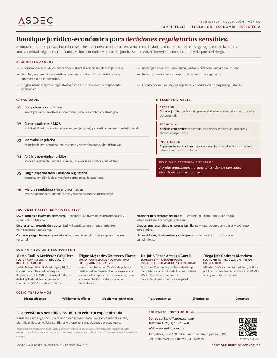 ONE PAGE ASDEC